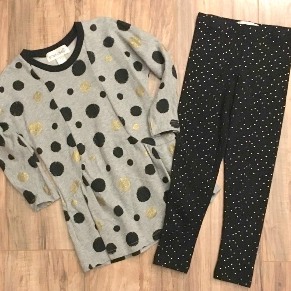 Girl's Nina & Nelli Tunic Top & Leggings Size 4/5